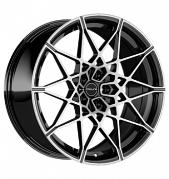 Proline, PFM forged, 9,5x20 ET22 5x112 66,5, black polished