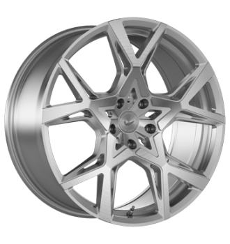 Barracuda, Project X, 10x22 ET30 5x112 66,5, Silver-brushed-Surface