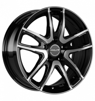 Proline, PXV, 7x17 ET18 4x108 65,1, black polished