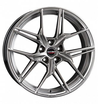 Borbet, QX, 8x19 ET50 5x108 72,5, hyper black silver