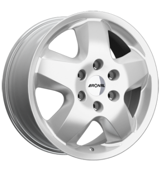 Ronal, R44, 7x17 ET55 6x130 84, kristallsilber