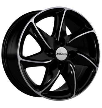 Ronal, R51, 7x16 ET38 4x100 68, jetblack-frontkopiert