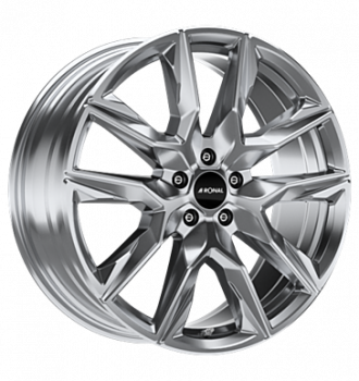 Ronal, R71, 9x21 ET49 5x108 68, platinum silver