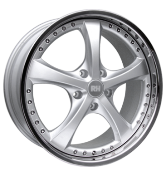 RH, RAU Vesuv, 11x20 ET58 5x130 71,5, silber Horn Edelstahl