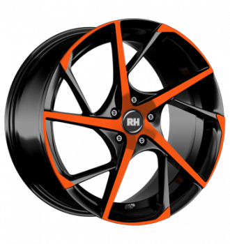 RH, RB12, 8,5x19 ET35 5x120 74,1, color polished - orange