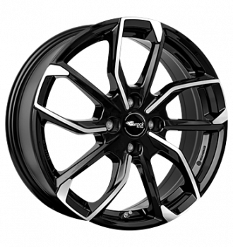 RCDesign, RC34, 6,5x17 ET44 4x100 56,6, schwarz glanz vollpoliert