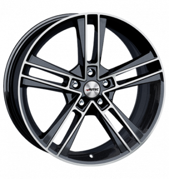 Autec, Rias, 8,5x19 ET48 5x112 70, schwarz metallic poliert