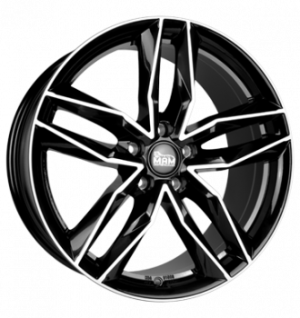 MAM, RS3, 8x18 ET45 5x112 66,6, black front polish