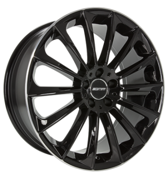 GMP, Stellar, 9x21 ET30 5x110 65,1, shiny black diamond lip