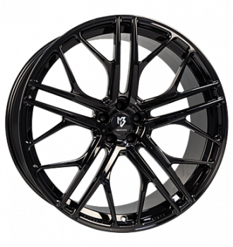 mbDESIGN, SF1, 12x24 ET45 5x112 66,5, schwarz glänzend lackiert