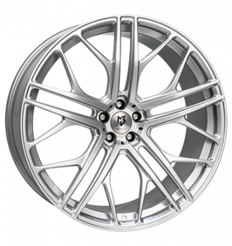 mbDESIGN, SF1, 12x24 ET45 5x112 66,5, lichtsilber glänzend lackiert
