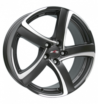 Alutec, Shark, 7x16 ET38 5x112 70,1, racing-schwarz frontpoliert
