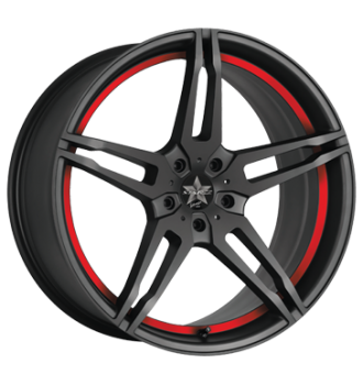 Barracuda, Starzz, 8x18 ET45 5x112 73,1, PureSports / undercut Color Trim rot