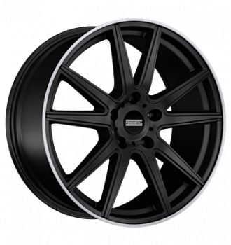 Fondmetal, STC-10, 11x22 ET38 5x127 71,6, matt black machined lip