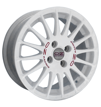 OZ, Superturismo WRC, 7x18 ET20 4x108 65,06, weiß lackiert rote Schrift