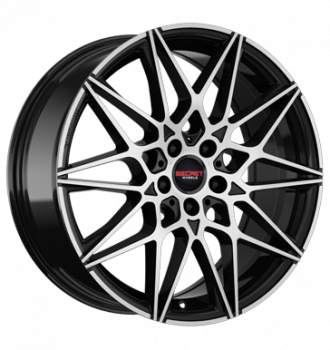 Secret Wheels, SW2, 8x19 ET35 5x120 72,6, black polish