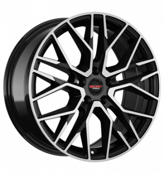 Secret Wheels, SW4, 10x22 ET38 5x112 66,6, black polish