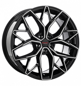 Secret Wheels, SW6, 8,5x19 ET30 5x112 66,6, black full polish