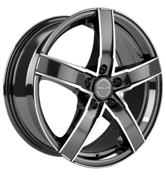 Proline, SX 100, 7x17 ET43 5x108 74,1, black polished