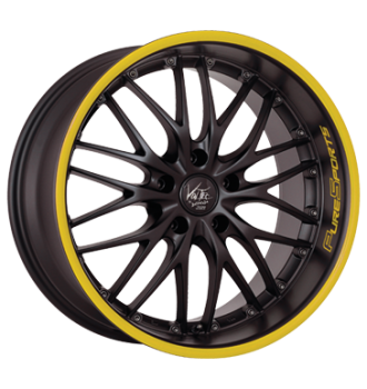 Barracuda, Voltec T6, 8,5x19 ET40 5x114,3 73,1, PureSports / Color Trim gelb