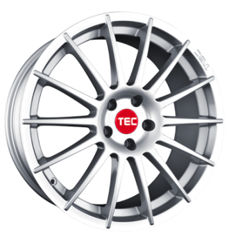 TEC Speedwheels, AS2, 7x17 ET18 4x108 65,1, kristall-silber