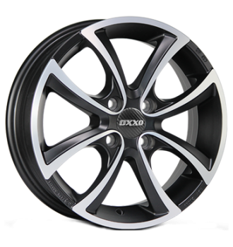 OXXO, Telesto Black, 5x15 ET35 4x100 57,1, matt black polished