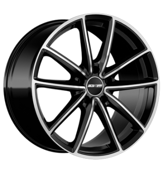 GMP, Titan, 9,5x22 ET60 5x130 71,6, black diamond