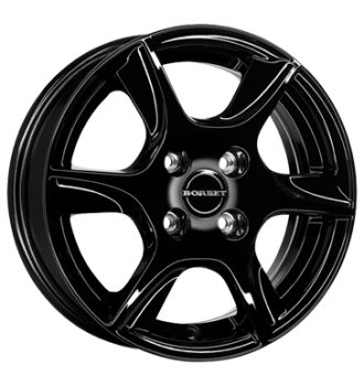 Borbet, TL4, 5x14 ET35 4x100 57,1, black glossy