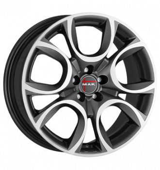 MAK, Torino, 5,5x14 ET35 4x98 58,1, gun metal - mirror face