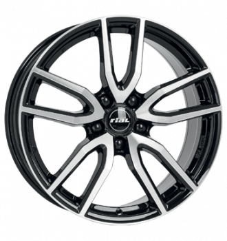 Rial, Torino, 6,5x16 ET50 5x112 70,1, diamant-schwarz frontpoliert