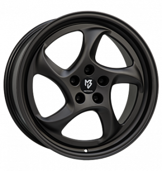 mbDESIGN, Turbo, 8,5x19 ET45 5x114,3 75, schwarz stumpfmatt gepulvert