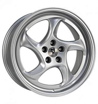 mbDESIGN, Turbo, 8,5x19 ET45 5x114,3 75, lichtsilber glänzend lackiert