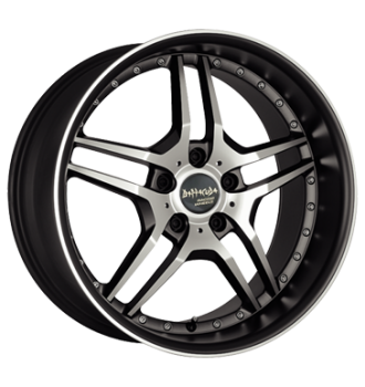 Barracuda, Vegas, 8,5x19 ET28 5x112 73,1, matt black polished