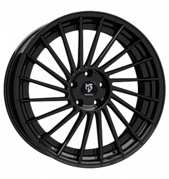 mbDESIGN, VR3.2, 9x21 ET35 5x112 75, Stern und Bett schwarz glänzend lackiert