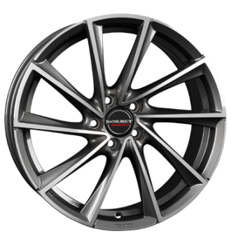 Borbet, VTX, 8,5x19 ET45 5x114,3 72,5, graphite polished