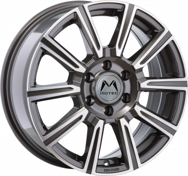 MOTEC WM1-Vantastic 7Jx17 6/130 NB 84,1 ET 50 Grau poliert