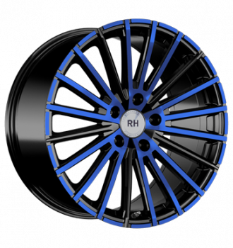 RH, WM Flowforming, 8x17 ET30 5x120 72,6, color polished - blue