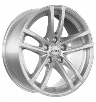 Rial, X10, 7x17 ET50 5x120 72,6, polar-silber