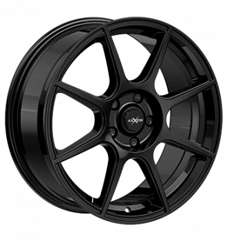 Axxion, X2, 7,5x18 ET37 5x100 63,4, schwarz glänzend lackiert