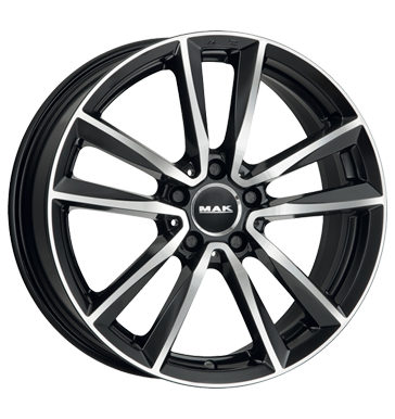 MAK, Bremen, 8x19 ET43,5 5x112 66,6, black mirror - Bestofwheels 