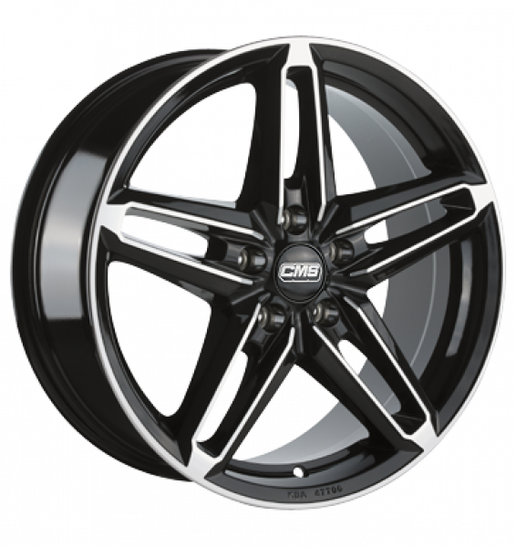 CMS, C14, 7x16 ET45 5x114,3 67,1, diamant schwarz