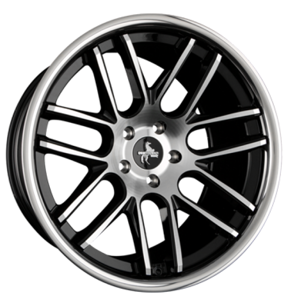 Keskin, KT14 Concave, 11x20 5x112 ET30 66,6 schwarzfrontpoliertm.Edelstahltiefbett