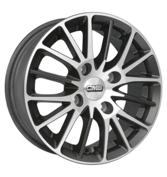 CMS, C17, 5x15 ET38 4x100 67,1, diamant schwarz matt