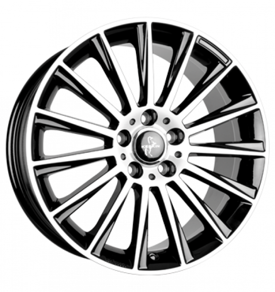 Keskin, KT18 Turbo, 7x17 ET40 5x114,3 72,6, black front polish