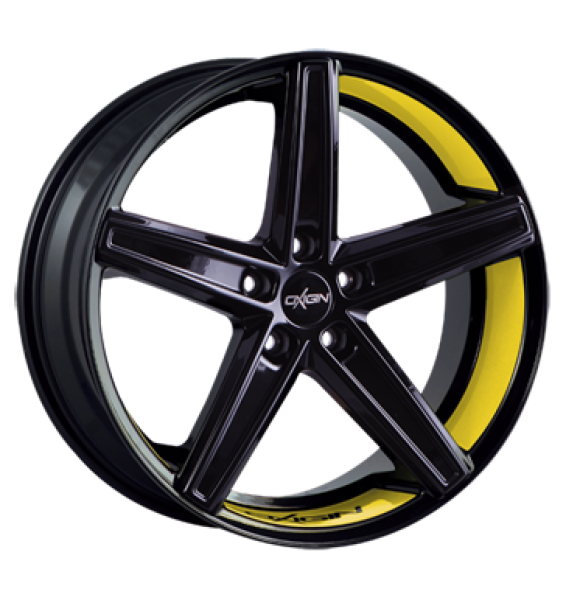 Oxigin, 18 Concave, 10,5x21 ET52 5x130 71,6, foil yellow Felgenbett