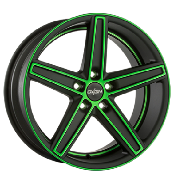 Oxigin, 18 Concave, 10,5x21 ET52 5x130 71,6, neon green polish matt