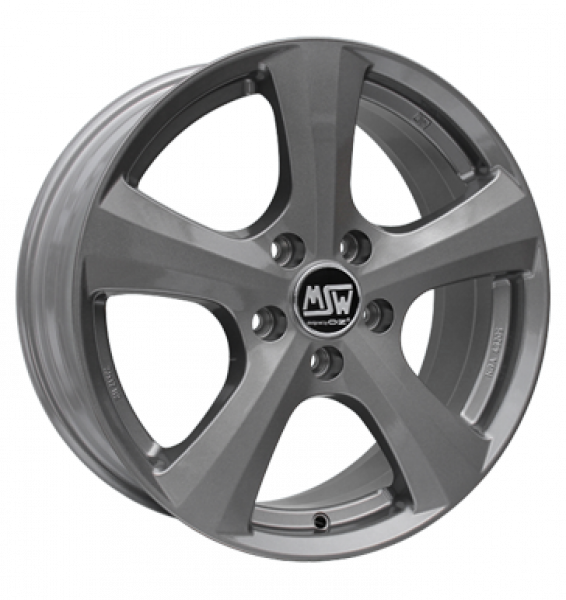 MSW, 19, 7x17 ET45 5x112 66,46, grey silver