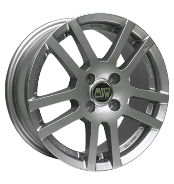 MSW, 22, 6,5x16 ET37 4x100 63,4, grey silver