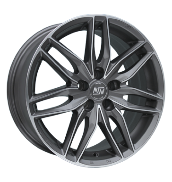 MSW, 24, 8x17 ET35 5x100 63,4, gun metal poliert