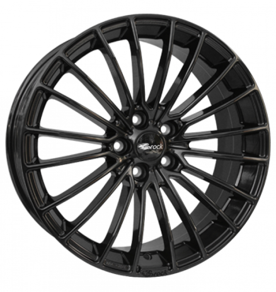 Brock, B24, 8x19 ET50 5x114,3 72,6, schwarz glanz